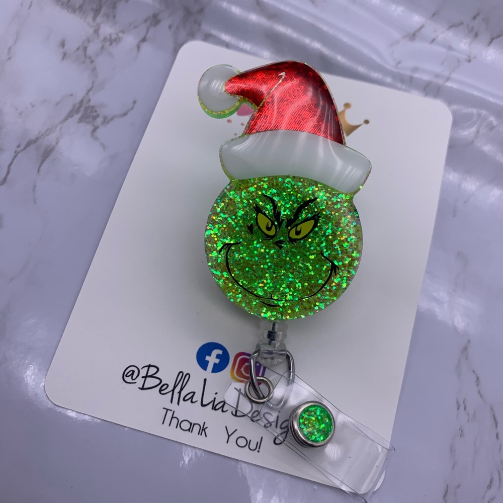 Mr. Grinch Badge Reel